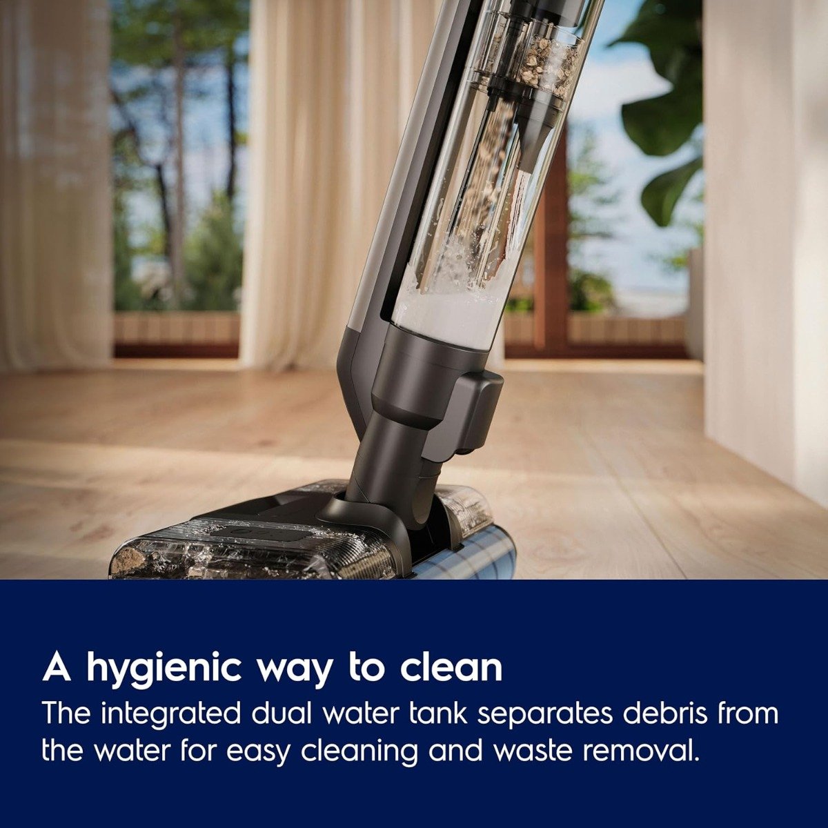 Electrolux 800 3-in-1 Cordless Wet & Dry Vacuum Cleaner, Vacuum & Mop Combo, 21.6V Battery, 80-Min Runtime, 100AW Suction, Self-Cleaning System – EFW81713