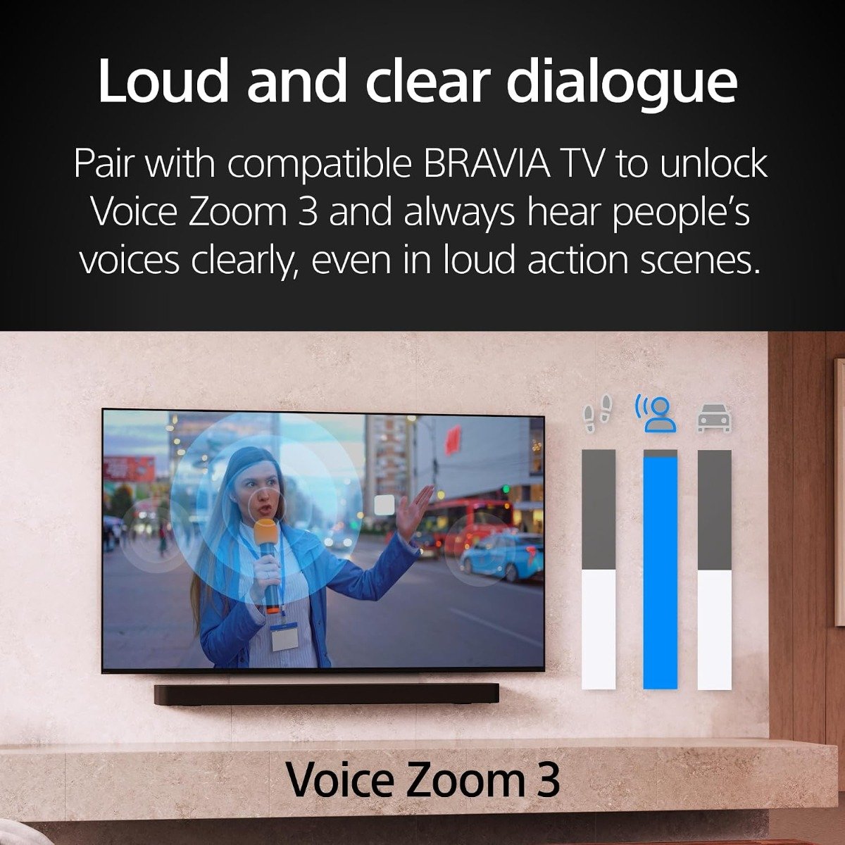 نظام المسرح المنزلي سوني HT-A8 BRAVIA Theatre Trio بقنوات 3.0.2، قدرة 405 واط، Dolby Atmos، DTS:X، تقنية الصوت المكاني 360، واي فاي وبلوتوث