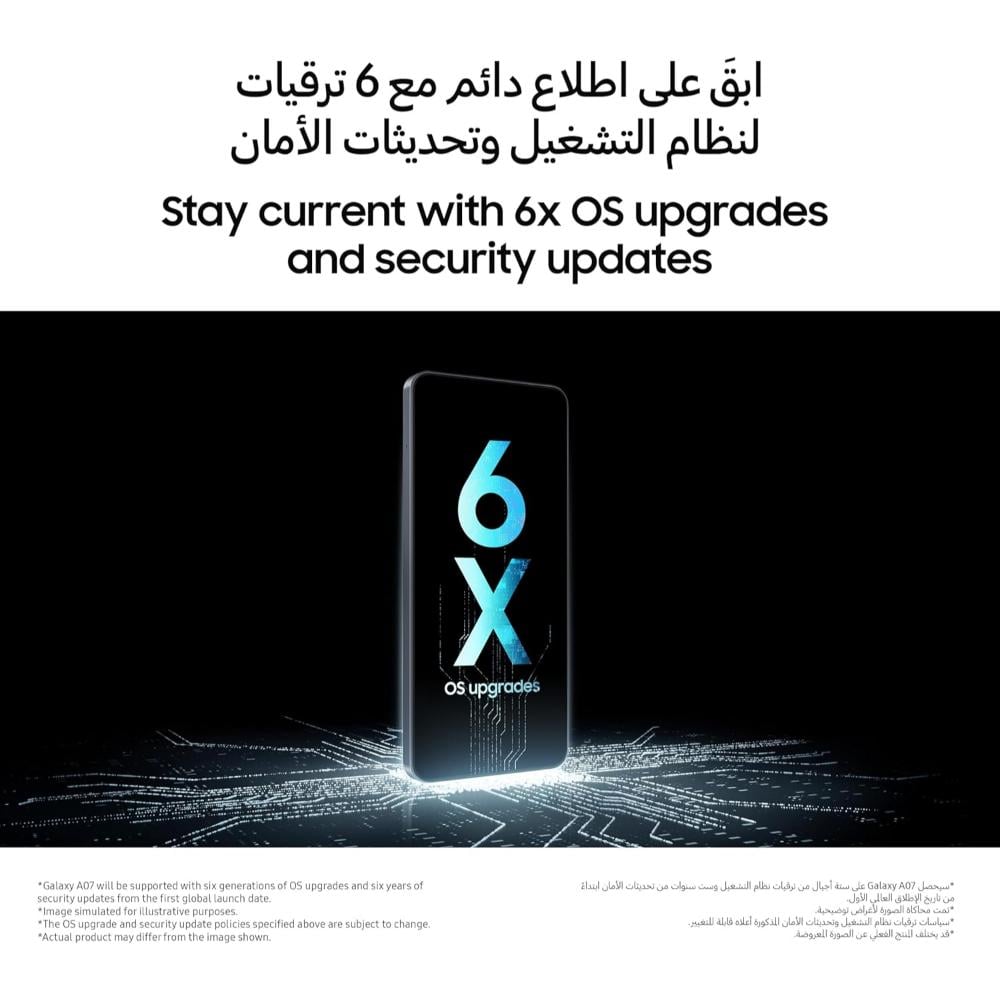 Samsung Galaxy A07, 4GB RAM, 64 GB, Black