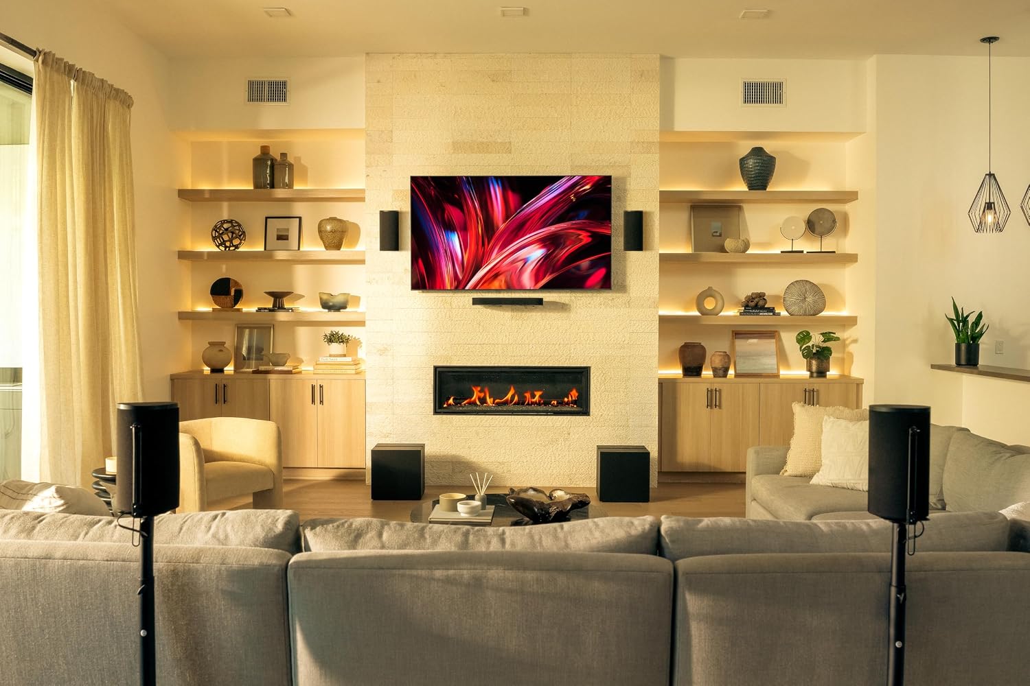 نظام المسرح المنزلي سوني HT-A8 BRAVIA Theatre Trio بقنوات 3.0.2، قدرة 405 واط، Dolby Atmos، DTS:X، تقنية الصوت المكاني 360، واي فاي وبلوتوث