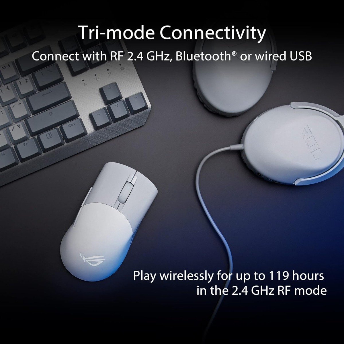 ASUS P709 ROG Keris Wireless AimPoint | 75g Mouse| 36K DPI| 1000Hz Polling rate