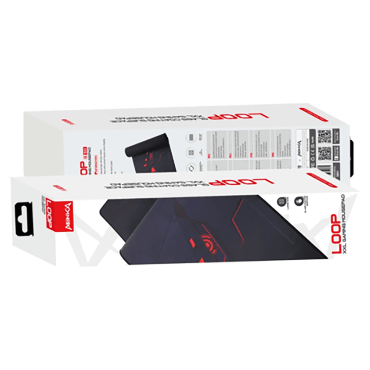 Marvo Monka Loop Professional Large Mouse Pad Black/Red