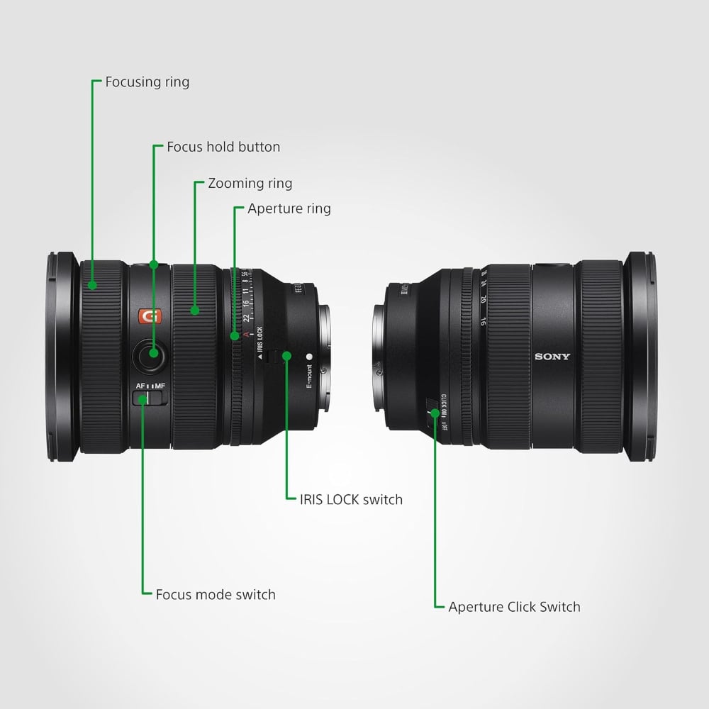 Sony FE 16–35mm | SEL1635GM2 | F2.8 GM II | Wide-Angle Zoom Lens | Full-Frame E-Mount | Black