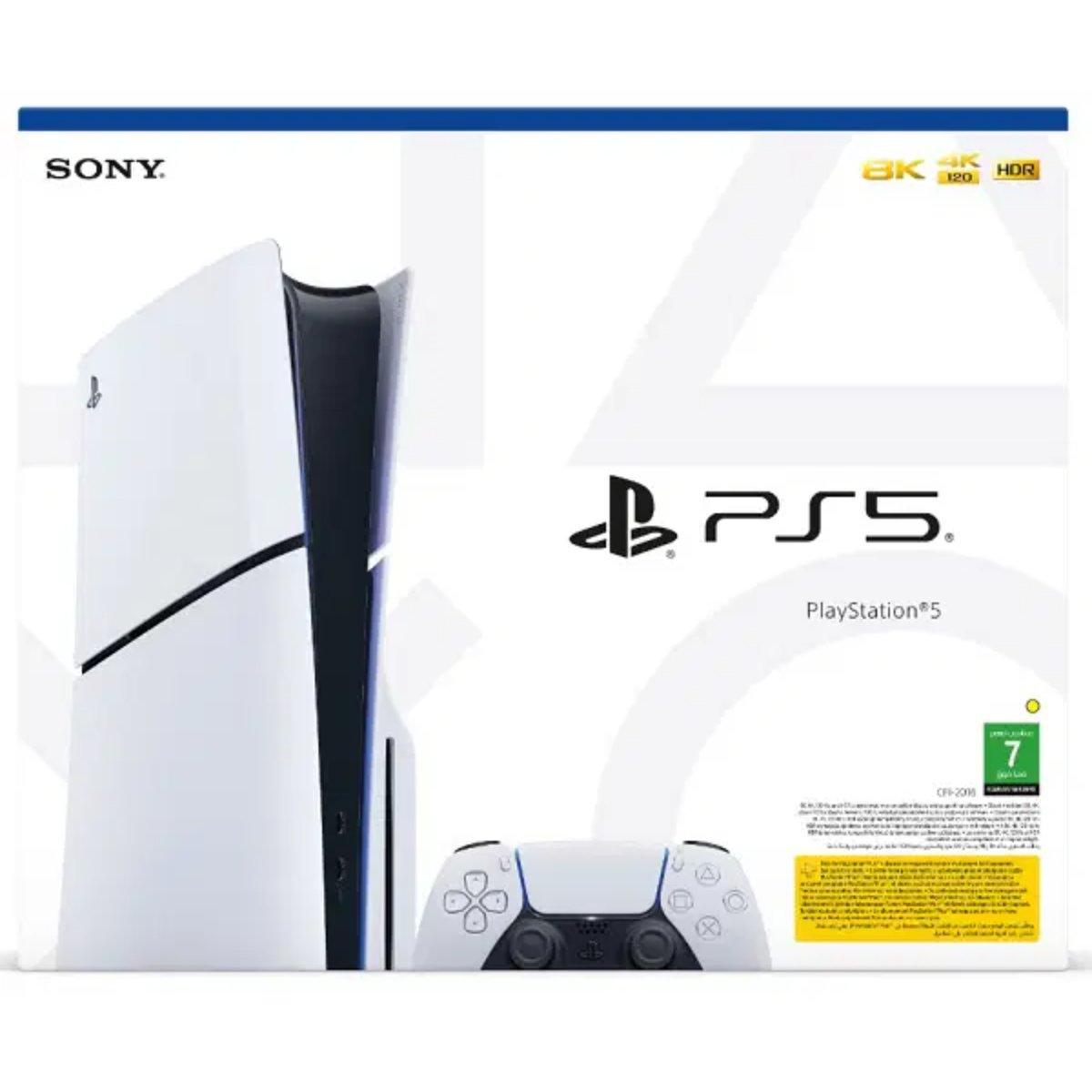 Sony PlayStation® 5 Slim Bluray Disc 1TB Console with Thrustmaster T300 RS GT Edition Racing Wheel White/Black for PS5