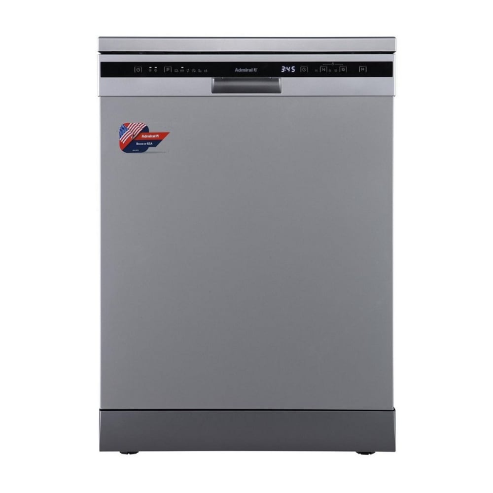 Admiral Place Settings Free Standing Dishwasher With Digital Display Silver
