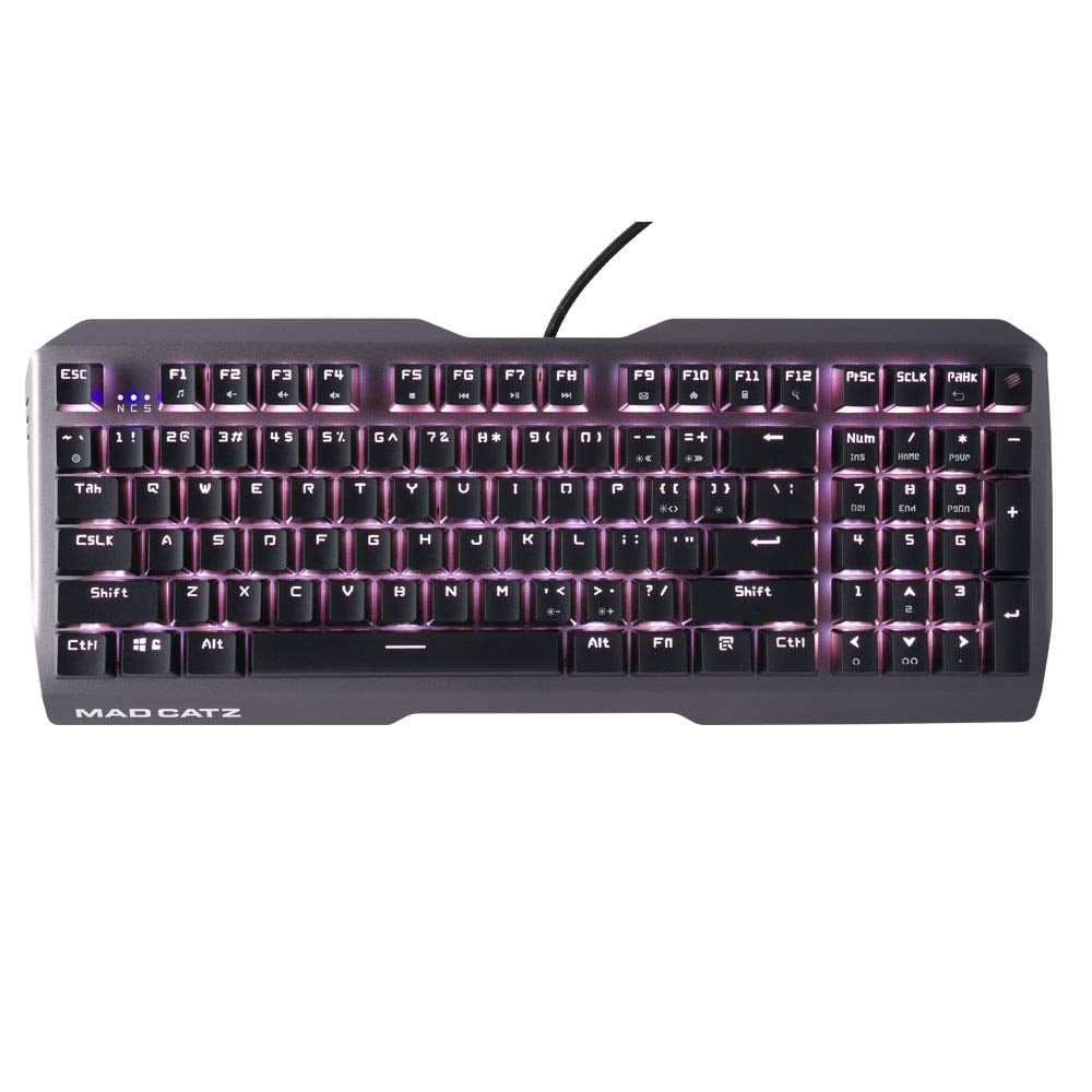 Mad Catz The Authentic S.T.R.I.K.E. 13 Compact Mechenical RGB Gaming Keyboard Black