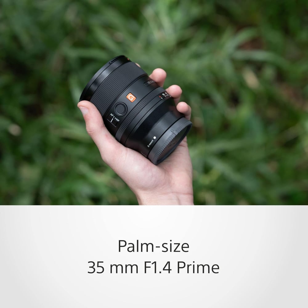 Sony FE 35mm | SEL35F14GM | F1.4 GM | Wide-Angle Prime Lens | Full-Frame E-Mount | Black