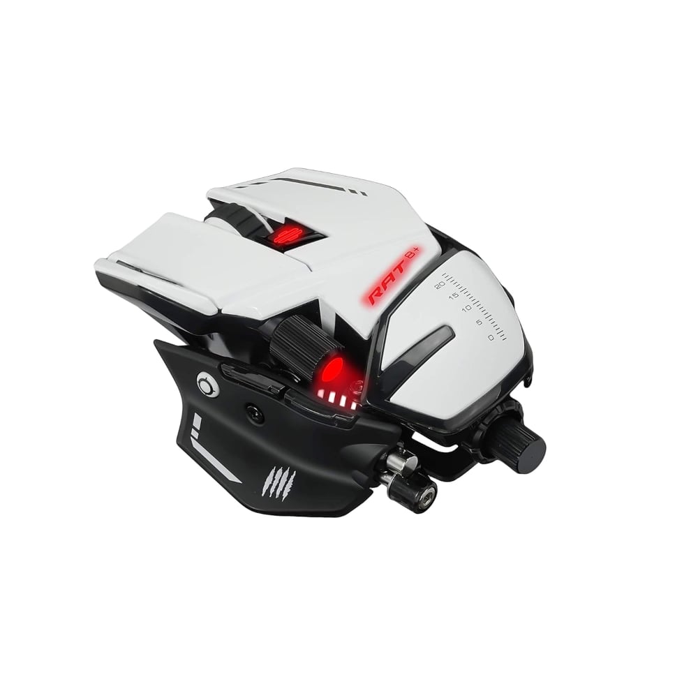 Mad Catz The Authentic R.A.T. 8+ Optical Wired Gaming Mouse White