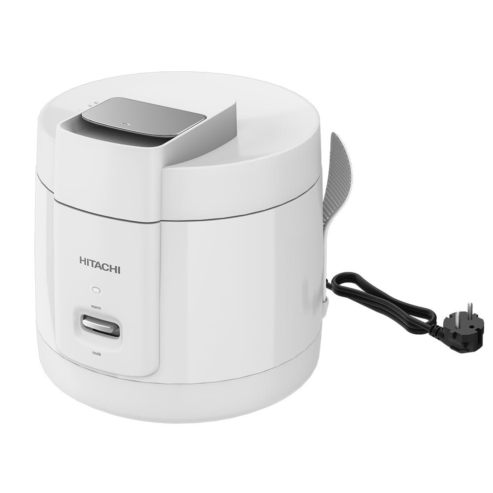 Hitachi Aluminum Body Non-Stick Corded Electric Rice Cooker 1.8L White