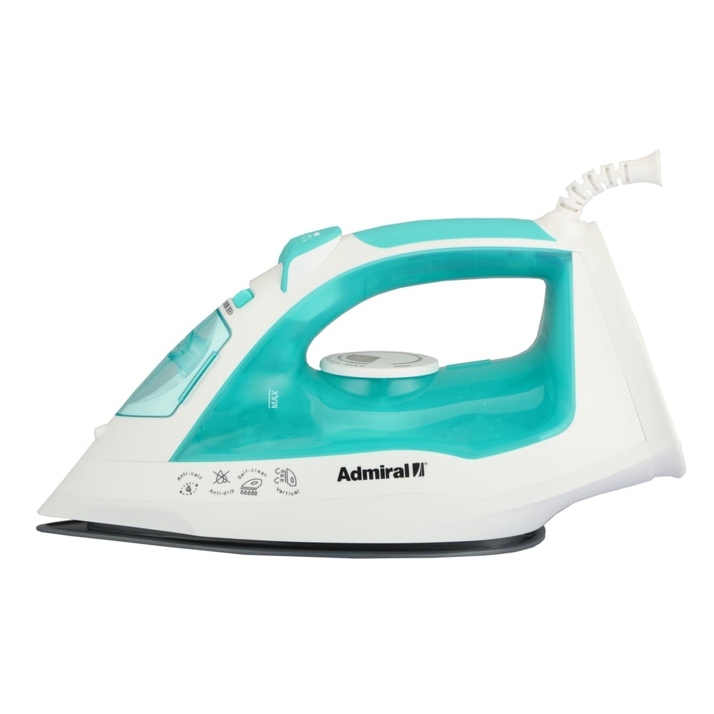 Admiral Steam Iron | 2200W | Ceramic Soleplate | Auto Shut-Off | Blue/White | ADSI2200B