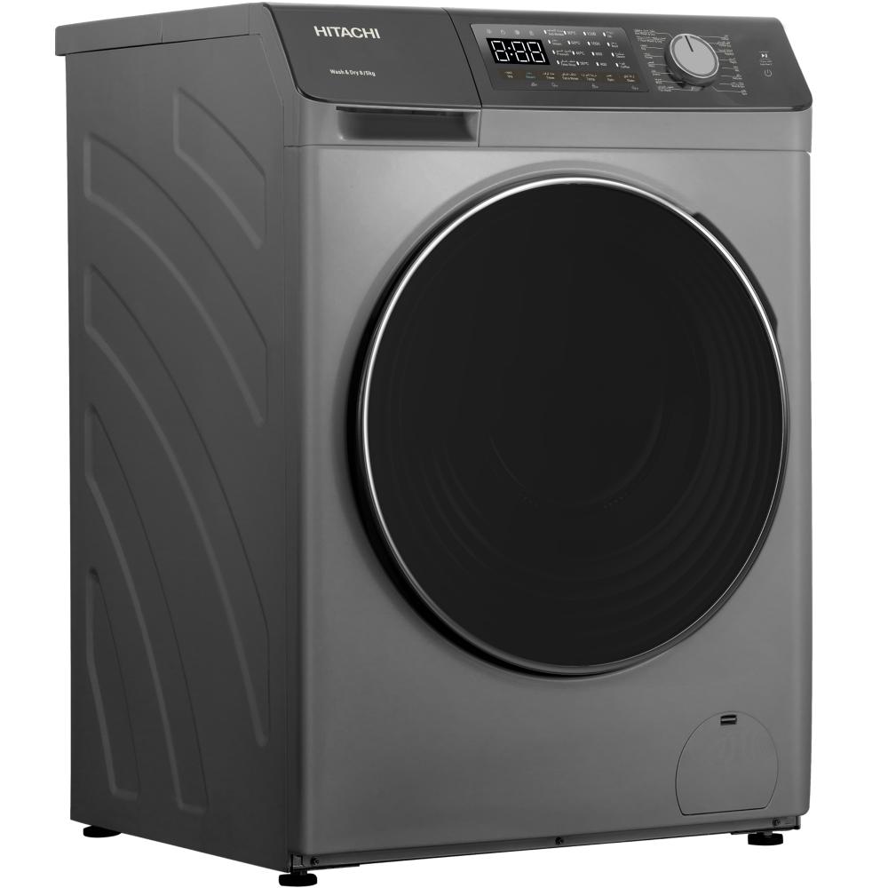 Hitachi Washer Dryer | 8 / 5 Kg | 1400 RPM | Inverter | Silver | BD‑D802HVOS