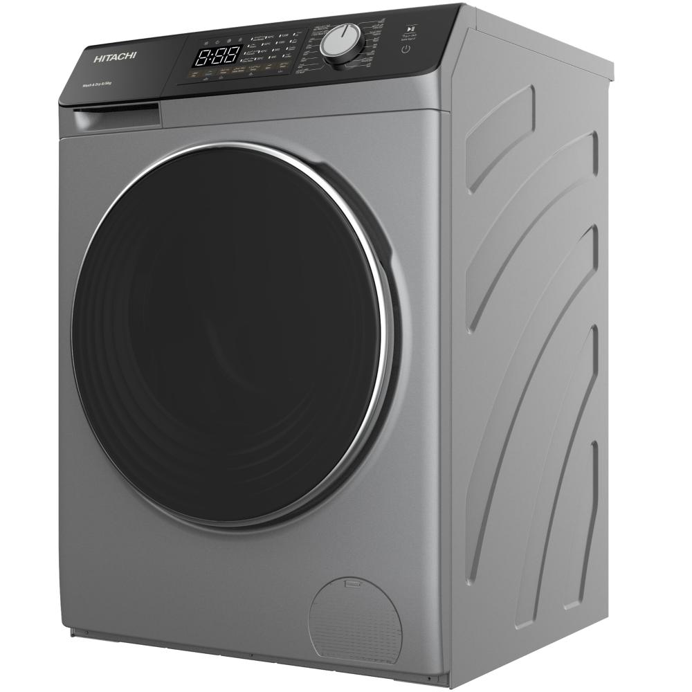 Hitachi Washer Dryer | 8 / 5 Kg | 1400 RPM | Inverter | Silver | BD‑D802HVOS