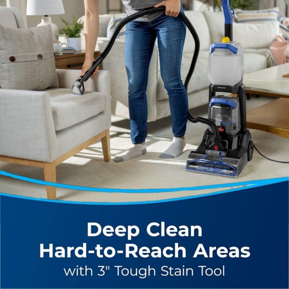Bissell 700W Powerclean 2X Carpet And Upholstery Upright Vacuum Grey/Black