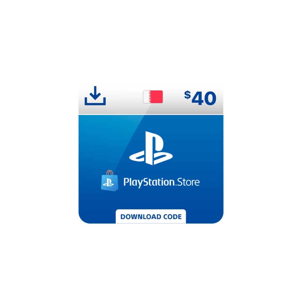 Sony Playstation Store Card BAH 40 USD Delivery By Email and SMS Digital Code Blue/White