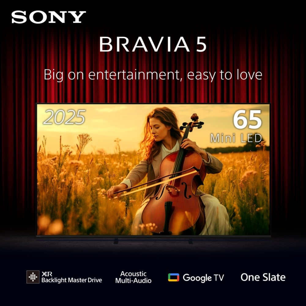 Sony K-98XR50 BRAVIA 5 98 Inch 4K Ultra HD Mini LED Smart Google TV with XR Processor