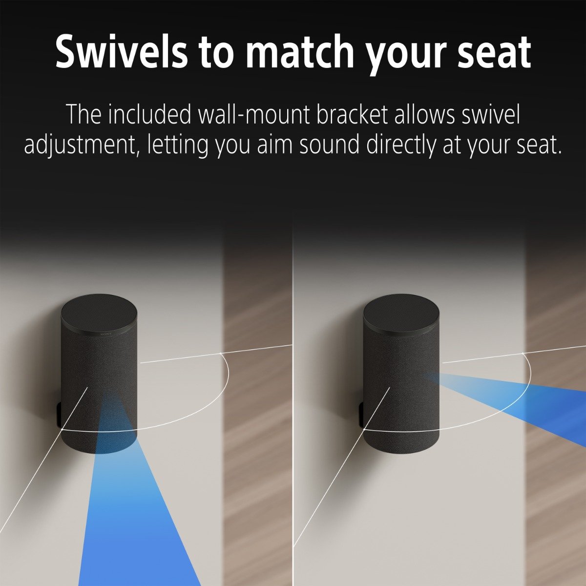 Sony BRAVIA Theatre Rear 9 SA-RS9 | 180W Wireless Rear Speakers with 360 Spatial Sound Mapping