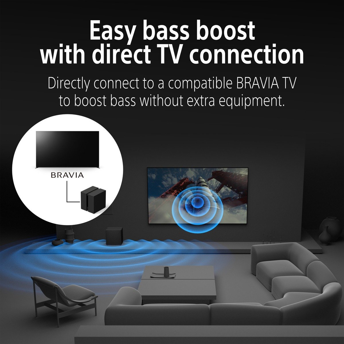 Sony BRAVIA Theatre Sub 9 SA-SW9 | 600W Wireless Subwoofer with Dual 200mm Drivers
