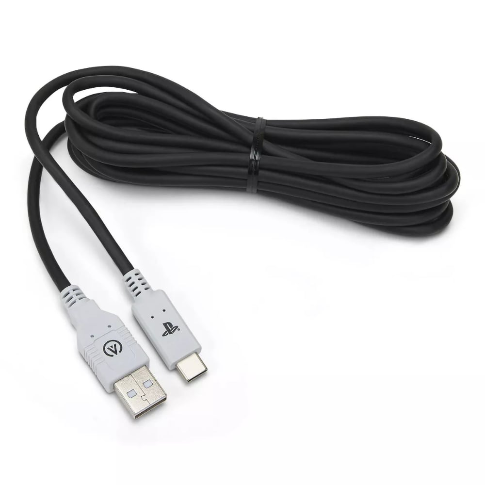 PowerA USB 3.1 to USB-C Syncand Charging Cable for PlayStation 5 3M Black