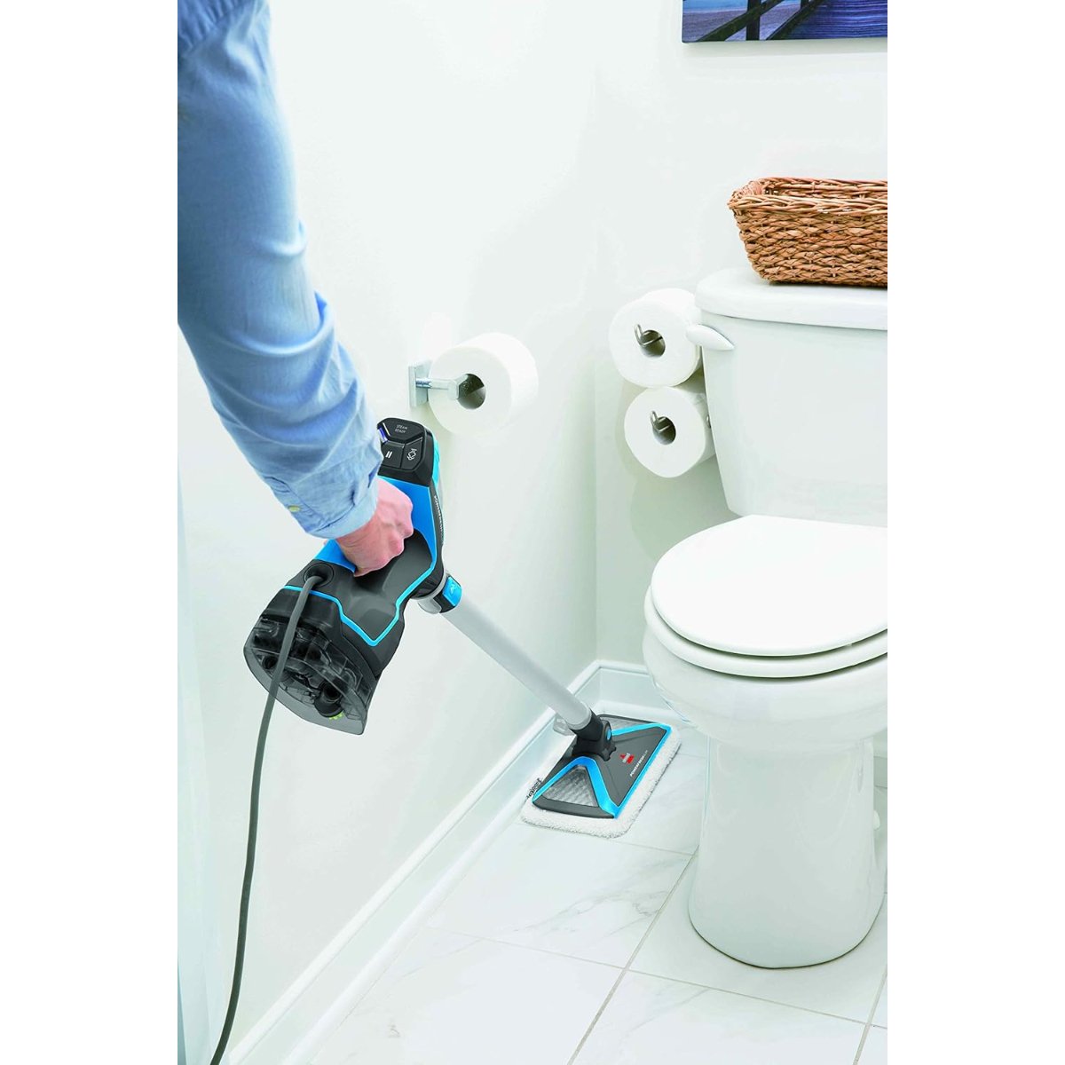 Bissell PowerFresh 3-in-1 (2233E) Steam Cleaner | Sanitizes Floors | Blue/White