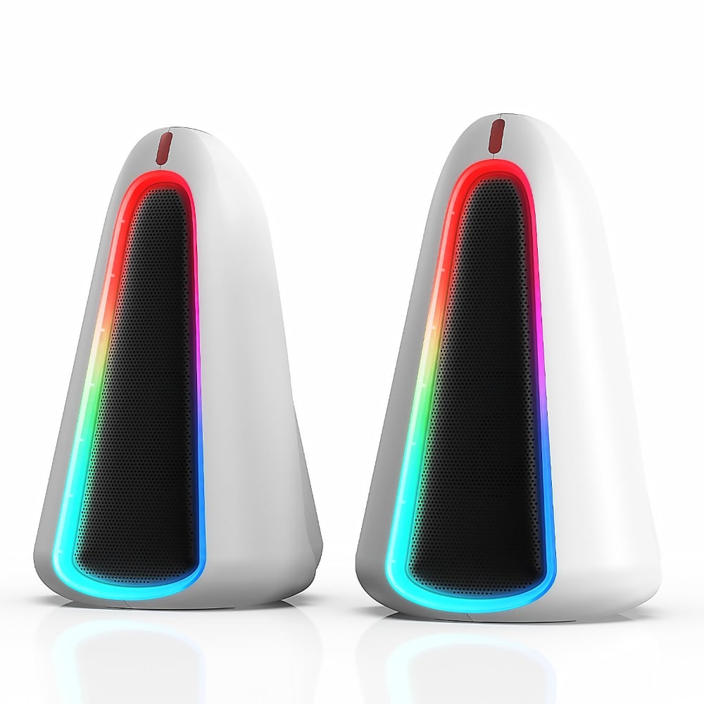 Marvo Monka Zilla Streo Wireless Bluetooth Gaming Speaker System White