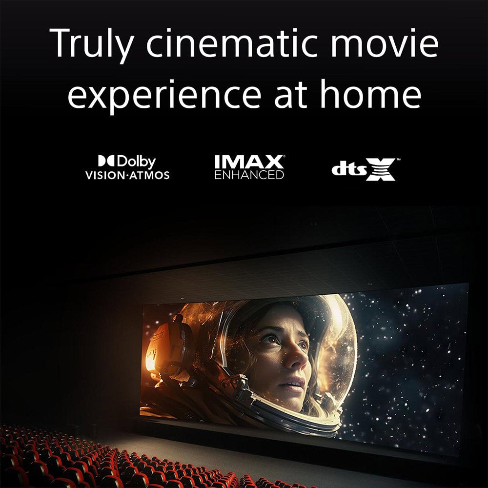 Sony HT‑A9000 Bravia Theatre Bar 9 360 Spatial Sound Mapping Premium Soundbar Home Theatre System Black with Sony SA-RS3S Additional Wireless Rear Speakers