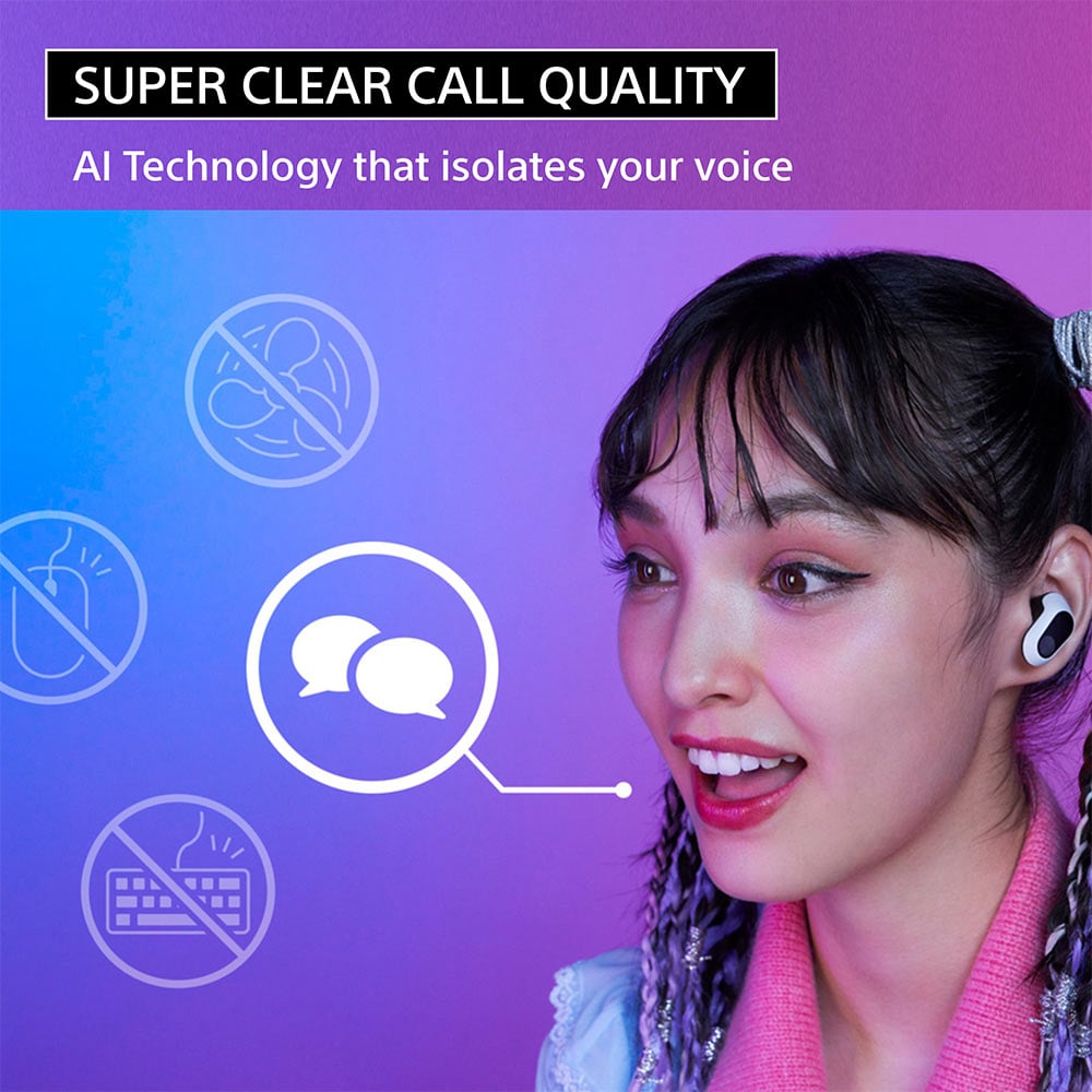 Sony INZONE WF-G700N True Wireless Gaming Earbuds Noise Cancellation White