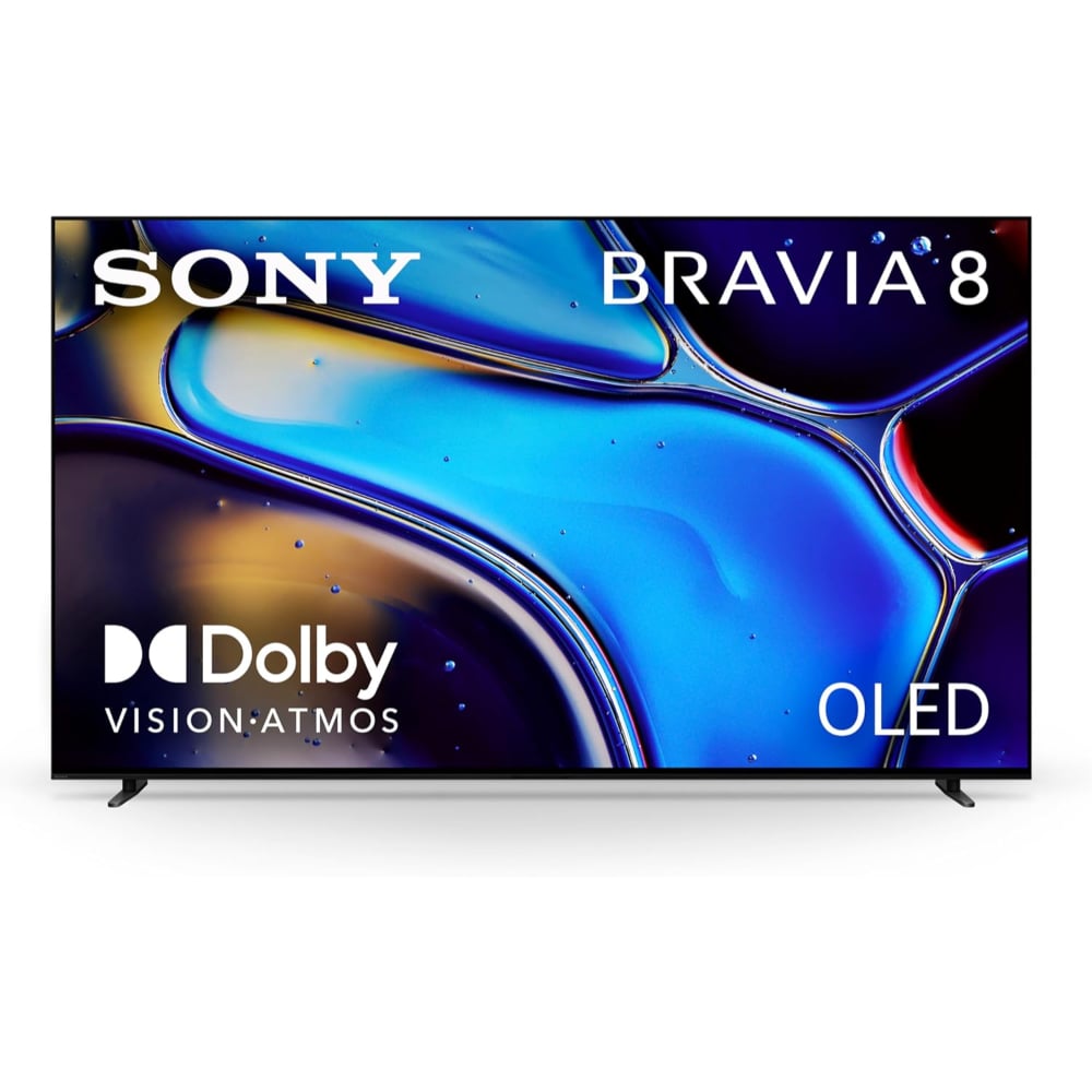 Sony Bravia 8 77 inch OLED 4K Ultra HD Smart Google TV with HDR Dolby Vision 2024 Model Black