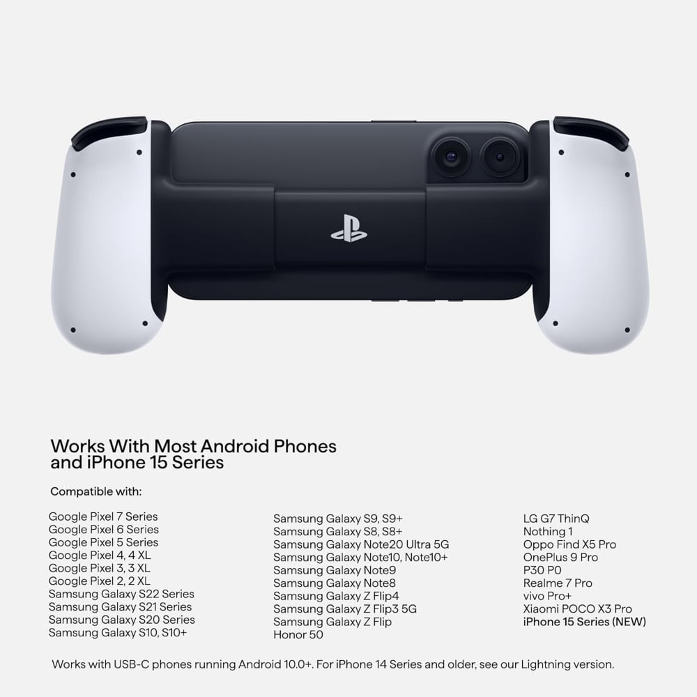 Backbone 2Nd Gen Playstation Edition Online Game Services Console for Android And IPhone 15 Series White