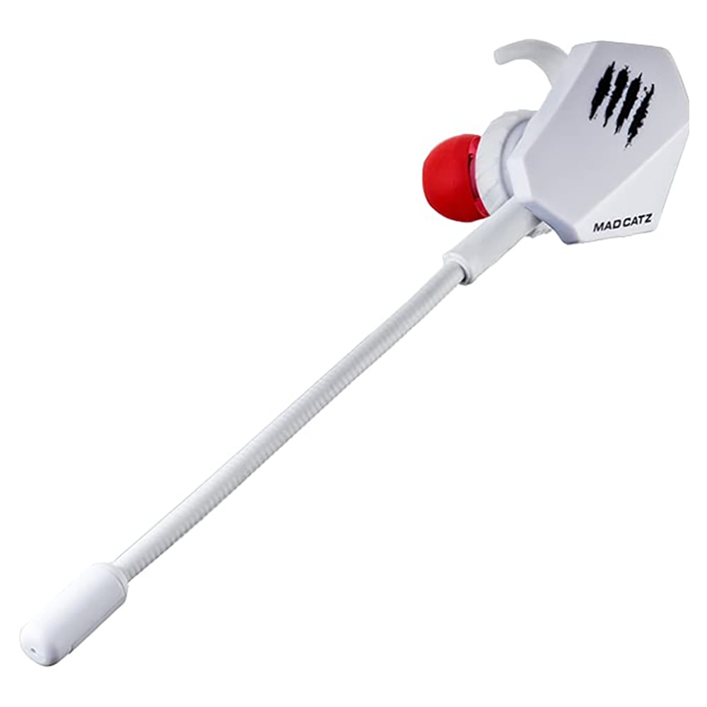 Mad Catz The Authentic E.S. Pro+ Stereo Dual Microphones In-Ear Wired Gaming Earbuds White
