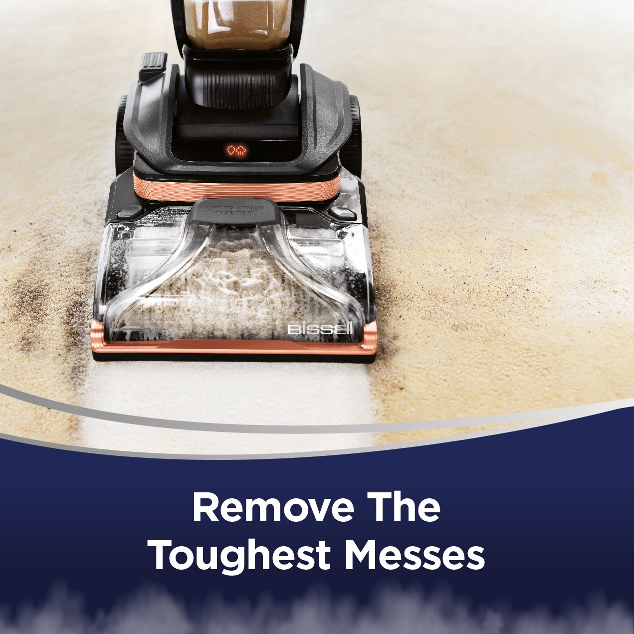 Bissell Revolution HydroSteam (3672E) Carpet Cleaner | Steam Cleaning Technology | Titanium