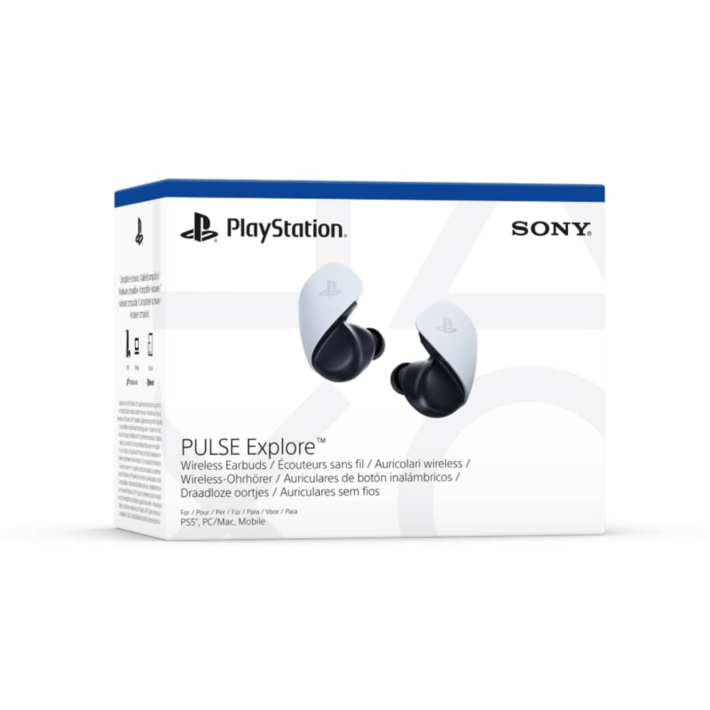 Sony Pulse Explore True Wireless In-Ear Gaming Earbuds with Charging Case White