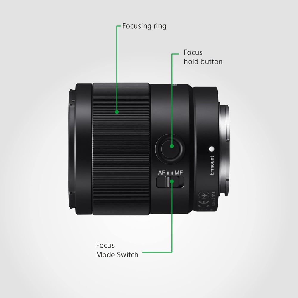 Sony FE 35mm | SEL35F18F | F1.8 | Standard Prime Lens | Full-Frame E-Mount | Black