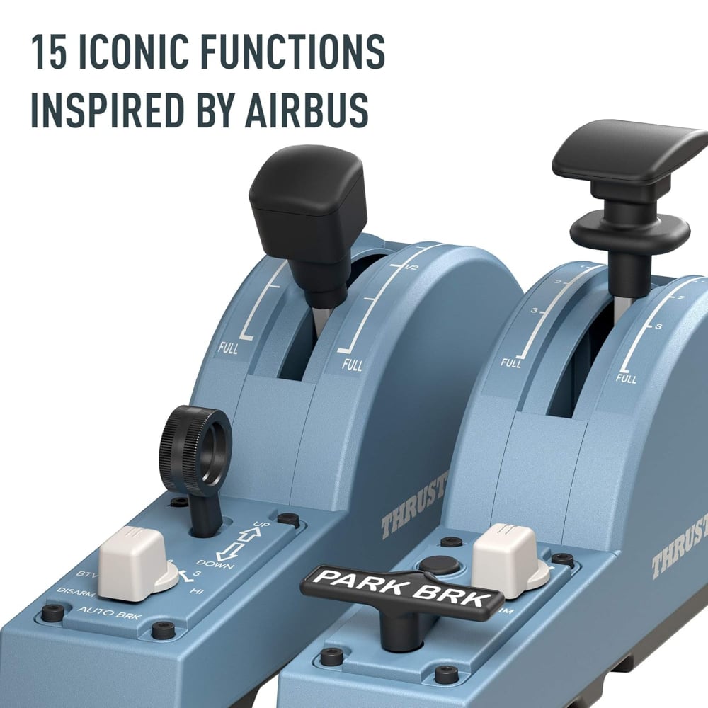 Thrustmaster Tca Quadrant Airbus Edition Flight Ww Controller for Pc Blue