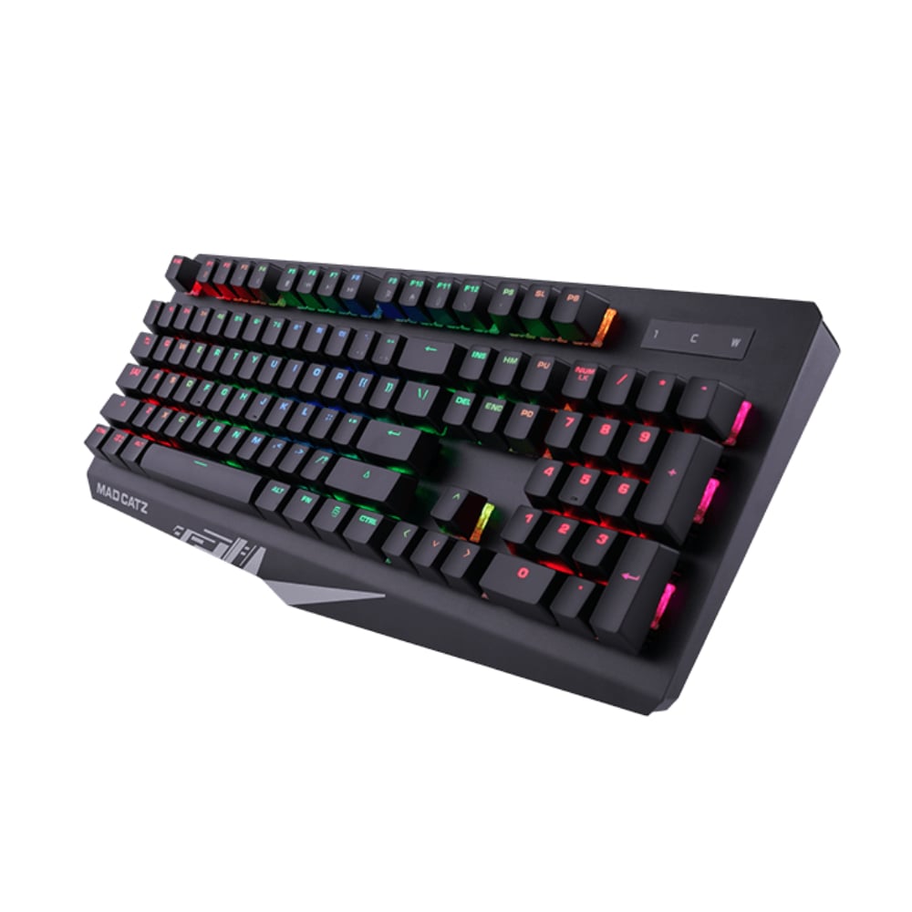 Mad Catz The Authentic S.T.R.I.K.E. 4 Mechanical RGB Gaming Keyboard Black