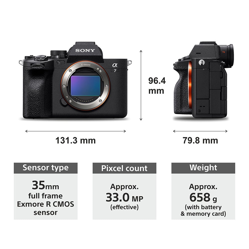 Sony ILCE-7M4 Alpha K 60P Video Recording Digital Zoom Full-Frame Hybrid Camera 33MP Interchangeable-Lens Mirrorless Camera Black with FE 16-35mm F2.8 Wide-Angle Zoom Lens