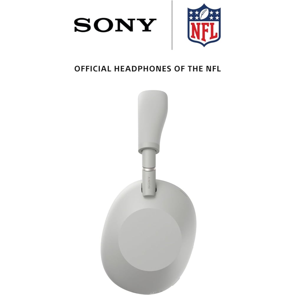 Sony WH-1000XM6 Wireless Over-Ear Headphones Active Noise Cancellation 30-Hour Battery Platinum Silver