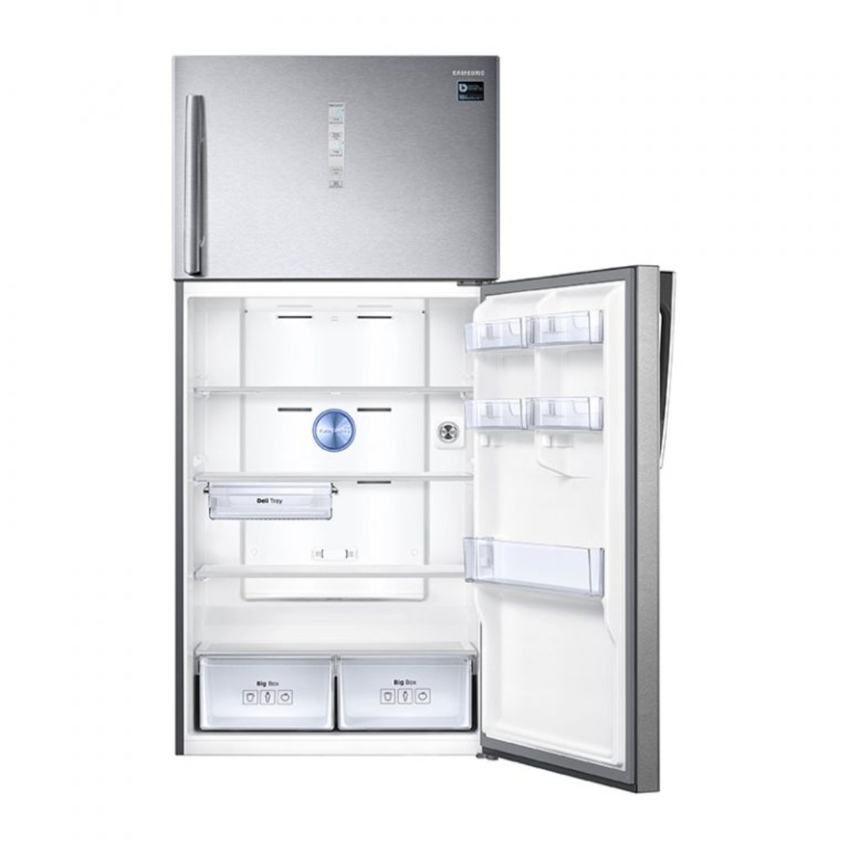 Samsung Top Mount Double Door Refrigerator | 21.9 Cu.Ft | Twin Cooling Technology | RT62K7050SL | Silver