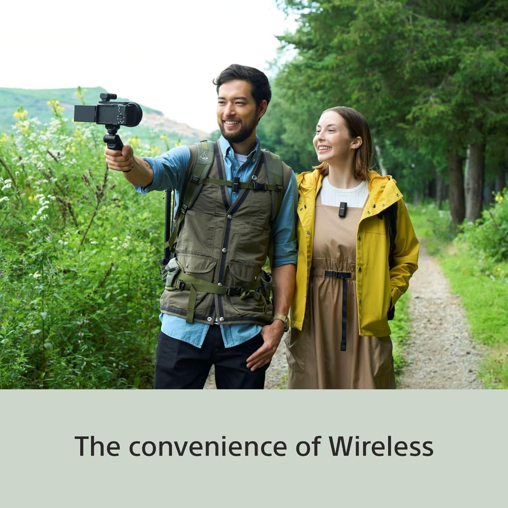 Sony ECM-W3 Dual Transmitter Wireless Camera Microphone for Digital Recording| Black
