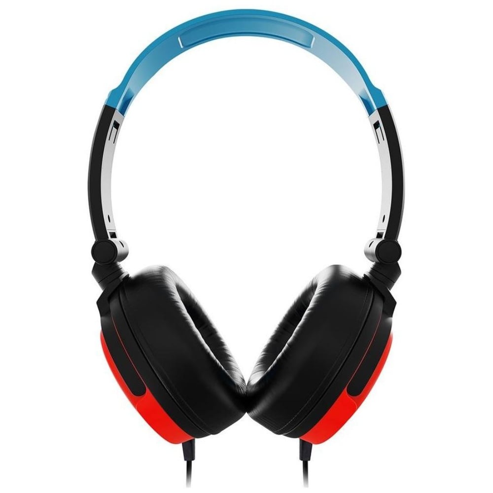 4Gamers Wired Gaming Over-Ear Headset Neon Blue/Red
