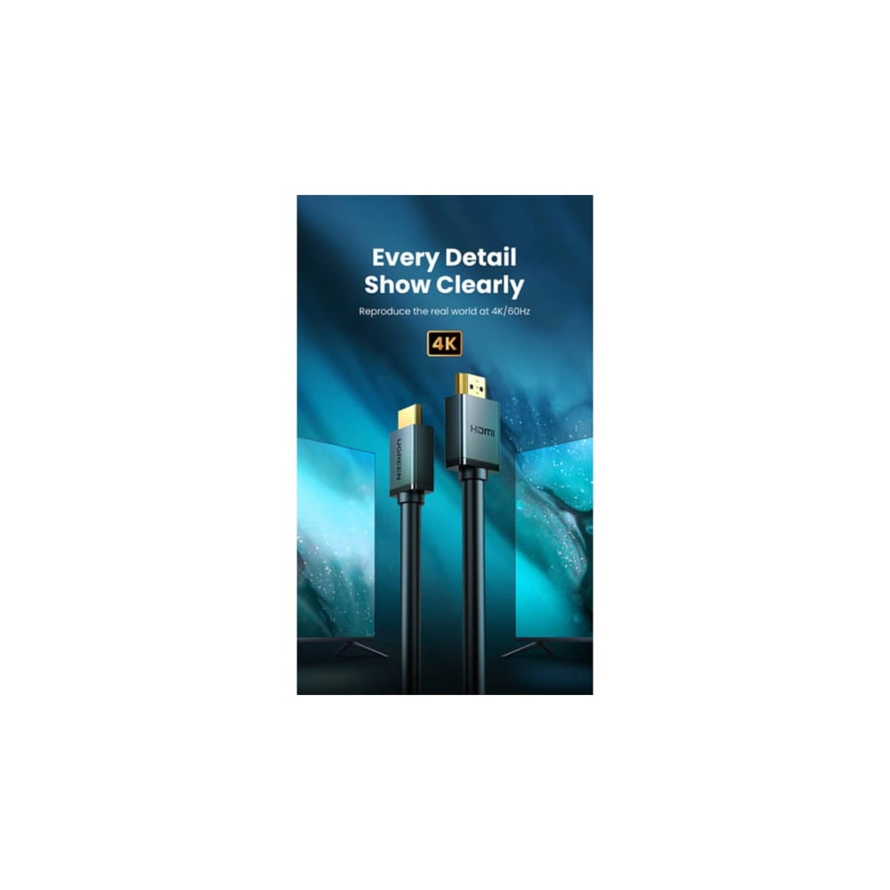 UGREEN HDMI Male to HDMI Male Cable | Supports 4K at 60Hz | 30 Meter | Black | UG-HD104-10114