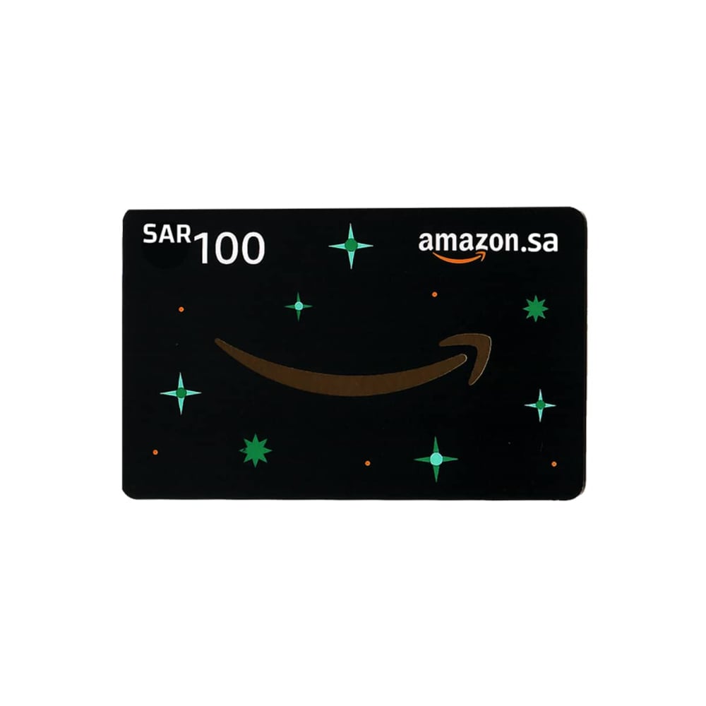 Amazon Gift Card 100 SAR Delivery By Email Digital Code Black