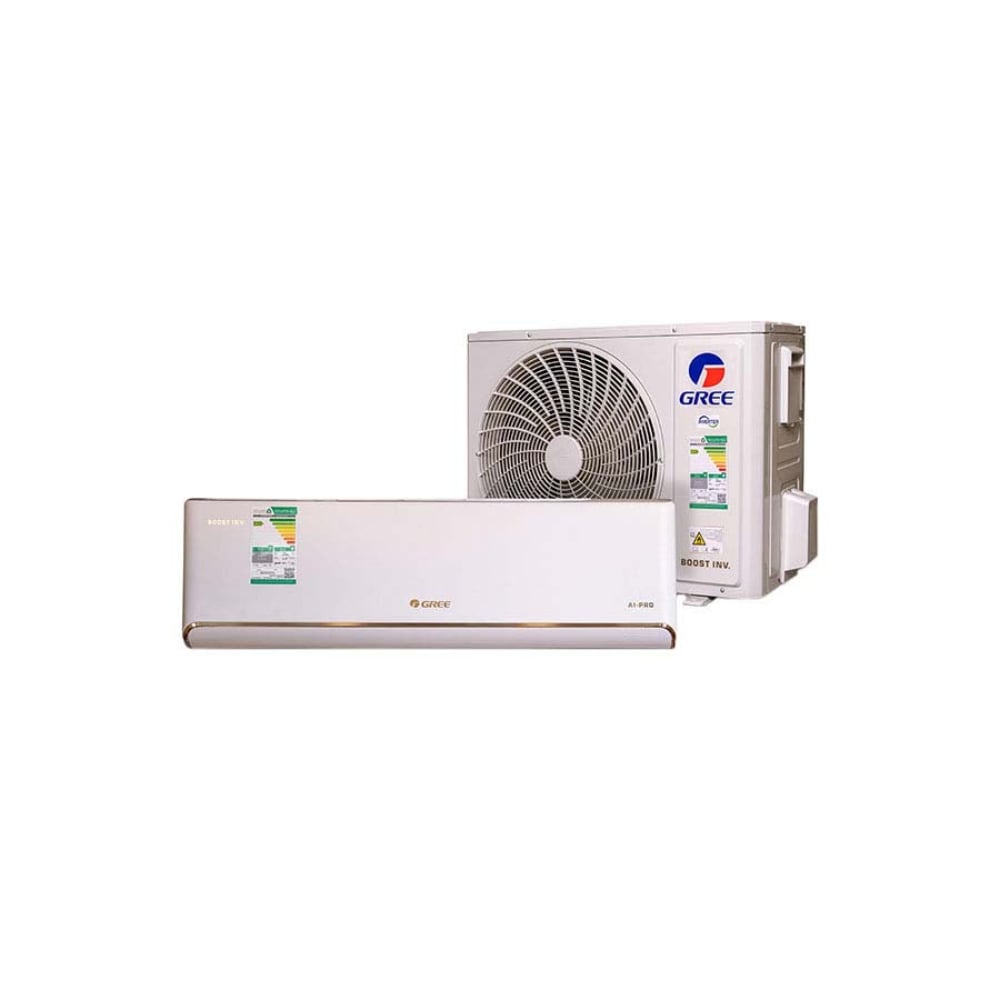 Gree AI Pro Inverter Split Air Conditioner 18000 BTU 1.5 Ton | Cool Only | Wi-Fi | White | GWC18AVDXF-S6DTA1C