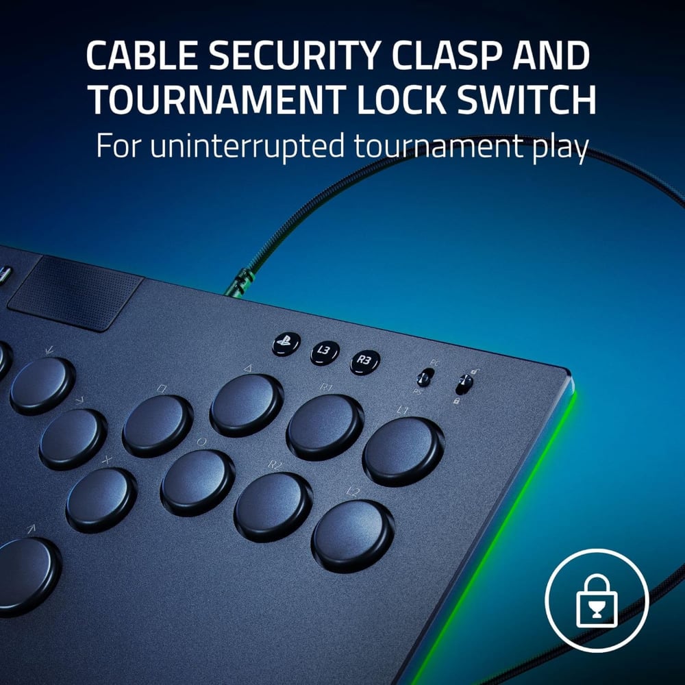 Razer Kitsune All-Button Optical Arcade Controller for PlayStation 5 | Black | RZ06-05020100-R3G1