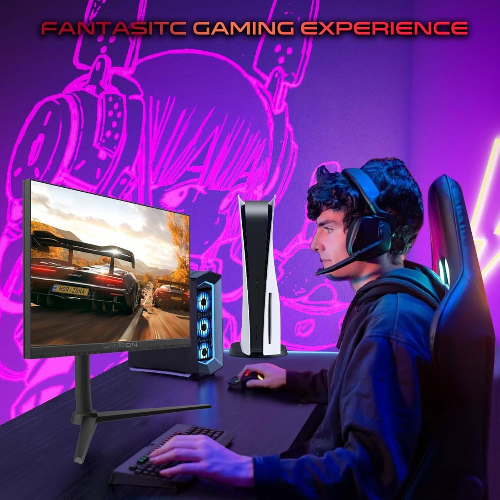 Gameon 24 Inch 380Hz Fast IPS FHD 0.5ms Response Time HDMI 2.1 Gaming Monitor Black