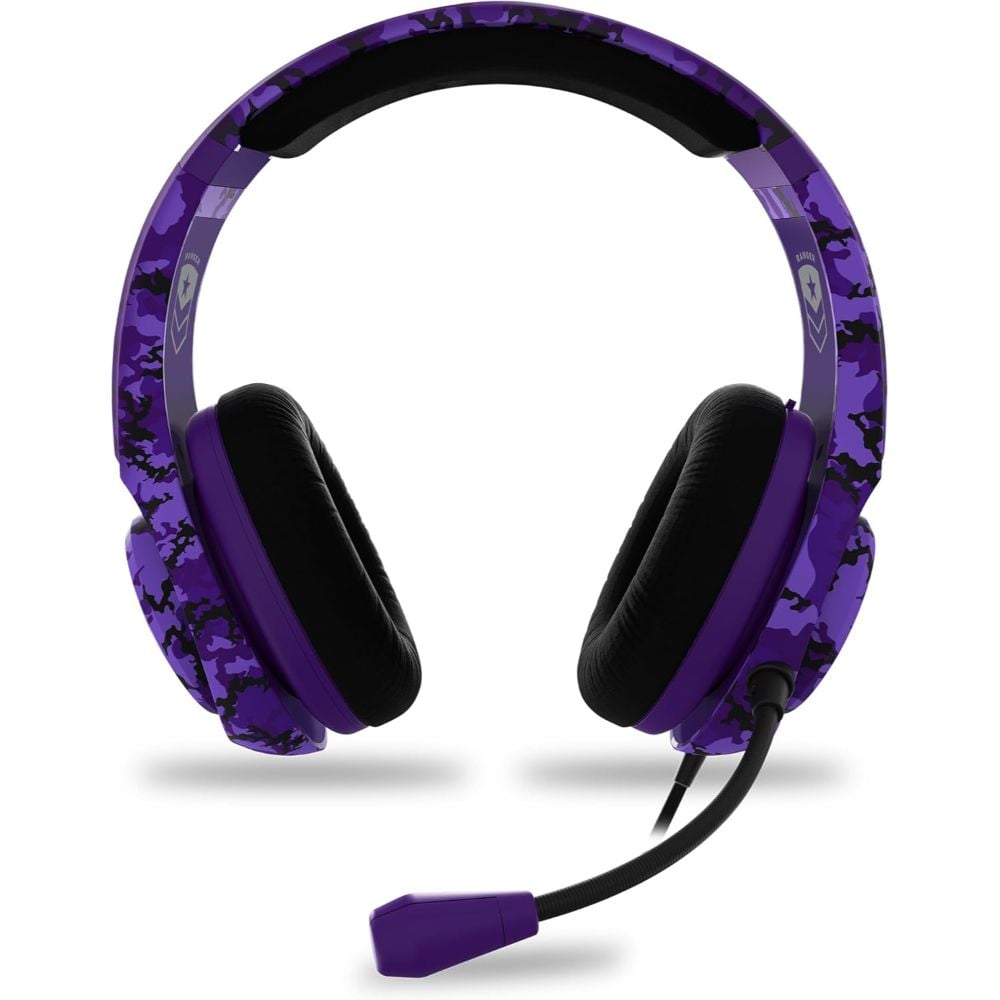 4Gamers Ranger | Wired Gaming Over-Ear Headset | Lightweight & Comfortable | Royal Purple Camo