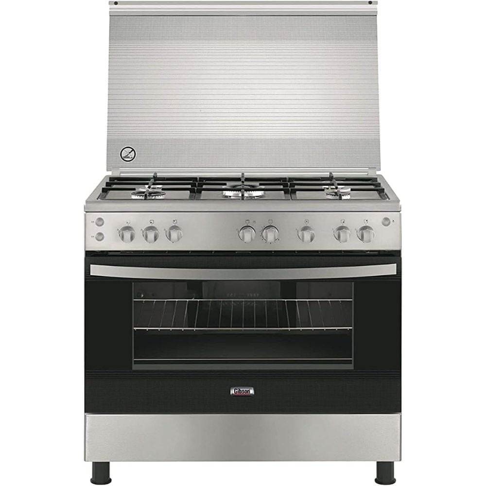 Gibson Burners Gas Cooker with Oven 97L Silver/Black