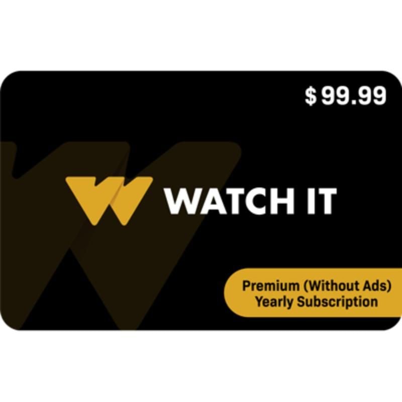Watch it Premium (Without Ads) Subscription Yearly 