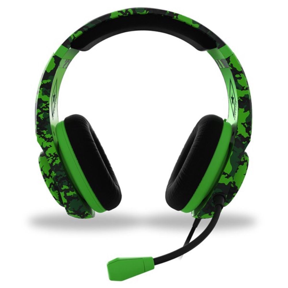 4Gamers Ranger | Wired Gaming Over-Ear Headset | Lightweight & Comfortable | Royal Green Camo