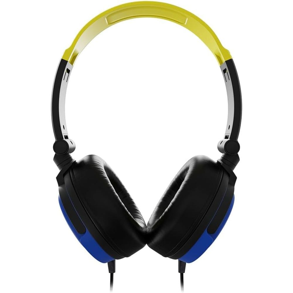 4Gamers Wired Gaming | Over-Ear Headset | Wired Connection | Neon Yellow/Blue