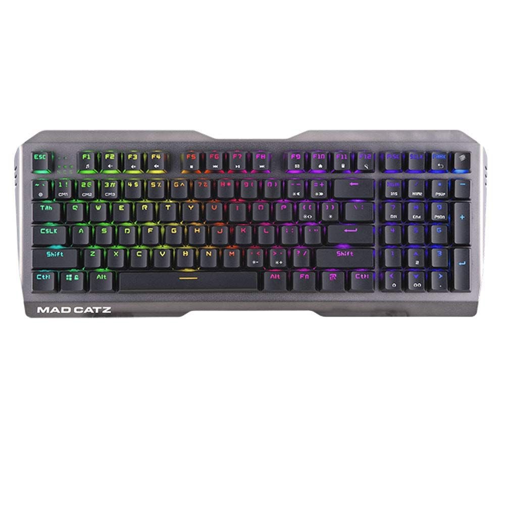 Mad Catz The Authentic S.T.R.I.K.E. 13 Compact Mechenical RGB Gaming Keyboard Black